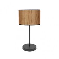 sobremesa alto tapiro 1xe27 pergaminonegro 63x30x30 cm
