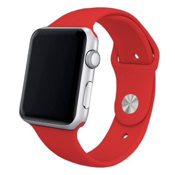 Cool Correa Goma Roja para Apple Watch Watch 38/40mm Series 1/2/3/4/5/6/SE