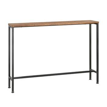 Mesa consola para entrada larga metal marrón h80