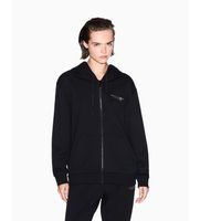 ax armani exchange para mujer xw001452af10830mc021 sudadera con capucha y cremallera negro l casual algodon manga larga