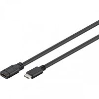 goobay cable usb-c 31 machohembra 1m negro
