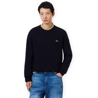lacoste jersey wool crew neck knit - blue marine para hombre