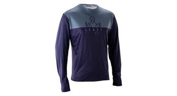 Maillot de manga larga leatt trail 3 0 azul  hombre