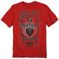 bon jovi camiseta keep the faith para mujer