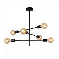 plafon de techo moderno lester 6 luces