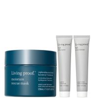 living proof full shampoo  conditioner  moisture rescue mask for lightweight hair hydration  volume