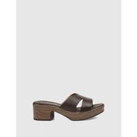 kamome sandalias sandalia shula marron para mujer