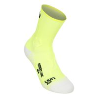 uyn runners one short calcetines para correr hombres - amarillo blanco
