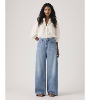 Levi's para mujer. A8701-0041 Jeans Xl Lightweight De Corte Recto azul (26/31), Casual, Algodón, Denim