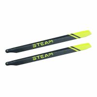 helices principales de fibra de carbono vapor de 388mm para modelo de helicoptero rc 400