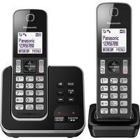 panasonic kx-tgd622eb cordless phone - twin handsets