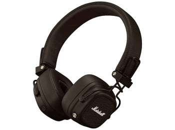 Auriculares inalámbricos - Marshall Major V, 100 h Autonomía, Supraaurales, Bluetooth, Diseño Plegable, Marrón