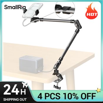 Brazo mágico de escritorio SmallRig con kit de abrazadera ajustable en forma de cangrejo diseño integrado para cámaras de acción de teléfono inteligente carga 1 kg 5625