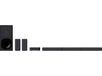 Barra de sonido - Sony HTS40R.CEL, Surround 5.1, Subwoofer, Altavoces traseros inalámbricos, HDMI, Bluetooth, 600 W, Negro