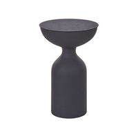 mesa auxiliar de metal decorativa de hierro negro cota