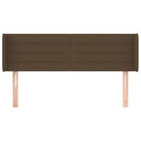 cabecero cama mueble de dormitorio de tela oscuro 147 x 16 x 7888 cm marron m020007569