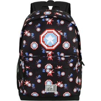 Capitan America Mochila Cartera Con Velcro Punch para niño