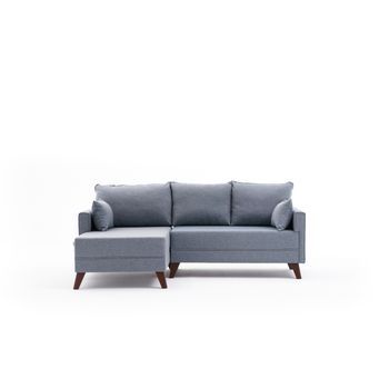 Sofá Cama Rinconera Bella Soft Mini Izquierdo Azul