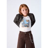 liu jo tops y camisetas t-shirt en jersey con estampado para nina