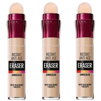 Maybelline Eraser Eye Concealer Light x 3 (Worth £29.97)