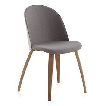 Silla Tapizada De Madera  Pack 2 Unidades