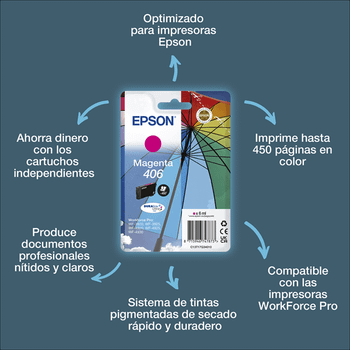 EPSON Singlepack Magenta 406 DURABrite Ultra Ink