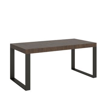 Mesa Extensible 90x180/440 Cm Tecno Premium Estructura Nogal Antracita
