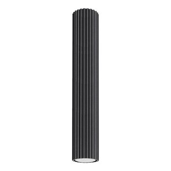 Lámpara de techo negro aluminio alt. 7 cm