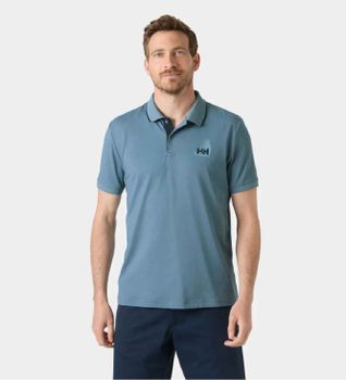 Helly Hansen para hombre. 34545 Polo Hp Figari azul (M), Casual, Poliamida, Manga corta