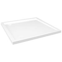 plato de ducha cuadrado de abs negro 90x90 cm vidaxl
