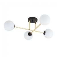 plafon de techo mendra opal 4 luces