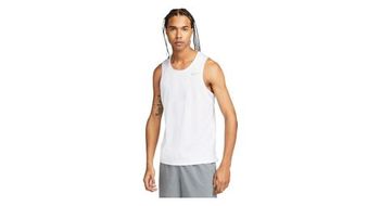 Nike dri fit miler tank blanco