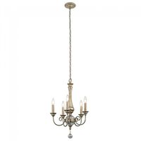 lampara de arana rosalie 5 luces