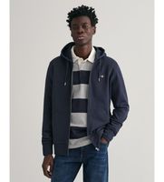 gant para hombre 2007059 sudadera con capucha y cremallera shield marino s casual algodon manga larga
