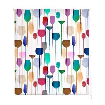 Estoralis - Estor Enrollable Translucido | Estampado Cocina | 130 X 255 Cm (ancho/alto) Tamaño Tela 127 X 250 Cm | C-1225 Unico
