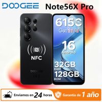 telefono inteligente doogee note56x pro android 16 gemini ai bateria de 6150 mah 32 gb de ram 428 128 gb de rom pantalla de 656 telefono movil con soporte widevine l1