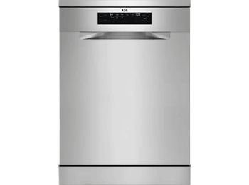 Lavavajillas - AEG FFB64617ZM, 13 servicios, 8 programas, 60 cm, Sistema AirDry, Inox