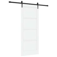 puerta corredera orkdal blanco y negro 83 x 202 cm vidaxl