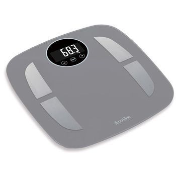 Terraillon Báscula Personal Impedancia 15280 160kg/100g Tapa De Cristal 12 Mem Lcd - Powerfit