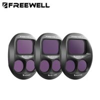 freewell - 3 paquetes de filtros nd divididos para dji mavic 4 pro incluye filtros nd128nd64 nd256nd128 y nd512nd256 accesorios para camara