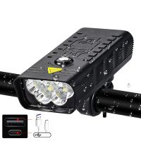 linterna para bicicleta recargable por usb de 10000mah 5000 lumenes faro delantero led super brillante luces frontal