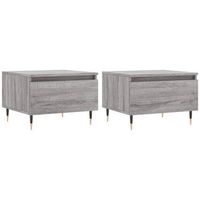 pack 2 uds mesas de centrormesa auxiliarrmesa de cafe madera ingenieria gris sonoma 50x46x35 cm