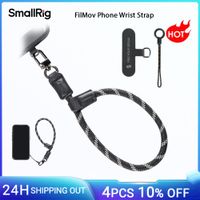correa de muneca ajustable para telefono smallrig correa de muneca de cuero y nailon de 38 cm para iphone para samsung fundas y fundas para telefono