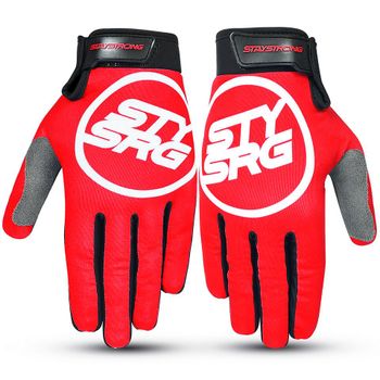 Stay Strong Staple 3 Youth Gloves - Red Youth Small