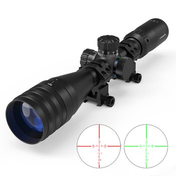 Mira Telescópica Táctica 4-16x44mm con Retícula Mil-Dot Iluminada en Rojo, Verde y Azul para Caza de Largo Alcance