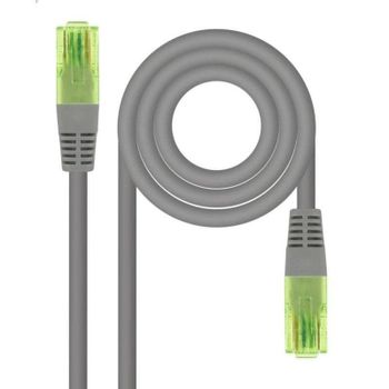 Cable de Red Nanocable 10.20.1402 RJ45 Cat.6 UTP CCA 2m Gris AWG26 Alta Velocidad