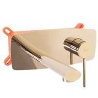 grifo de lavabo empotrado oculto rea oval gold  box