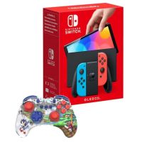nintendo switch oled azul neonrojo neon  turtle beach realmz wireless sonic green hill zone