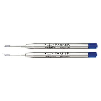 Parker Quinkflow Recambio para bolígrafo de punta fina azul 2 unidades