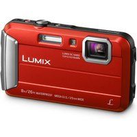 panasonic lumix dmc-ft30eb-r tough compact camera - red red